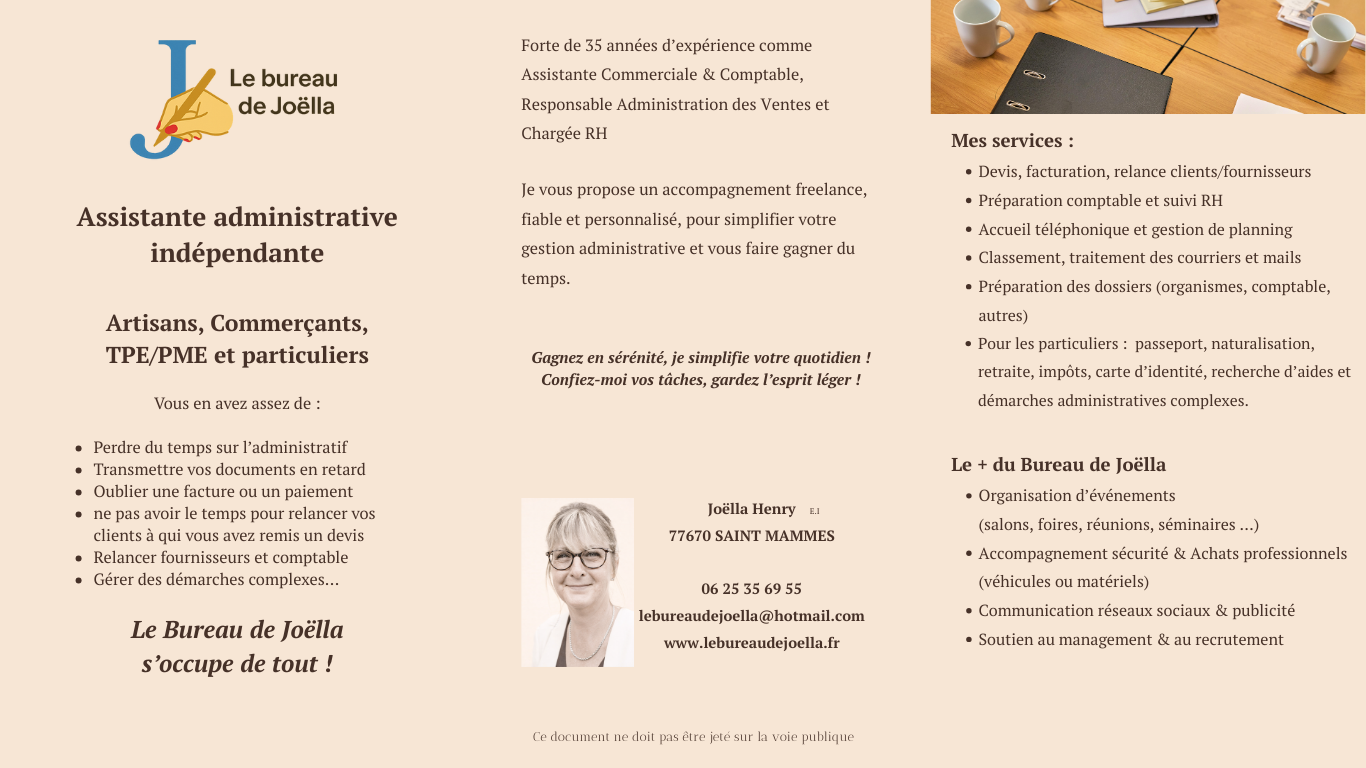 Réalisation Le bureau de Joëlla